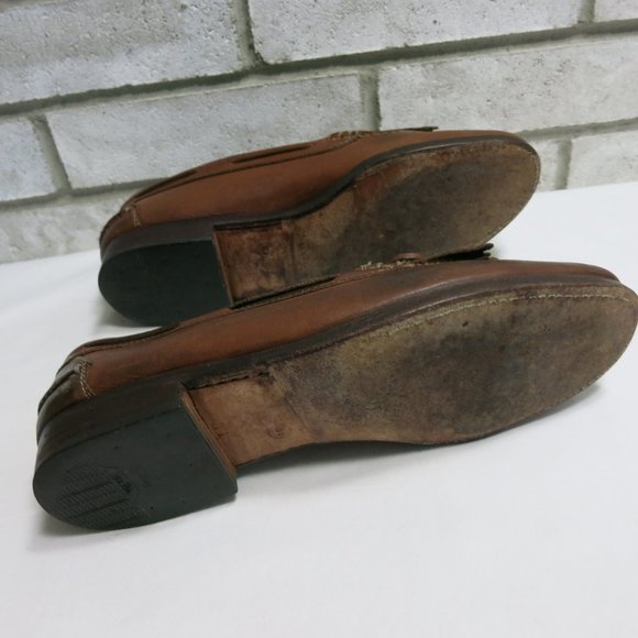 Cole Haan Oil Tanned Leather Tassel Moccasin Loafers Men's Footwear Shoes sz 10 - Picture 3 of 7